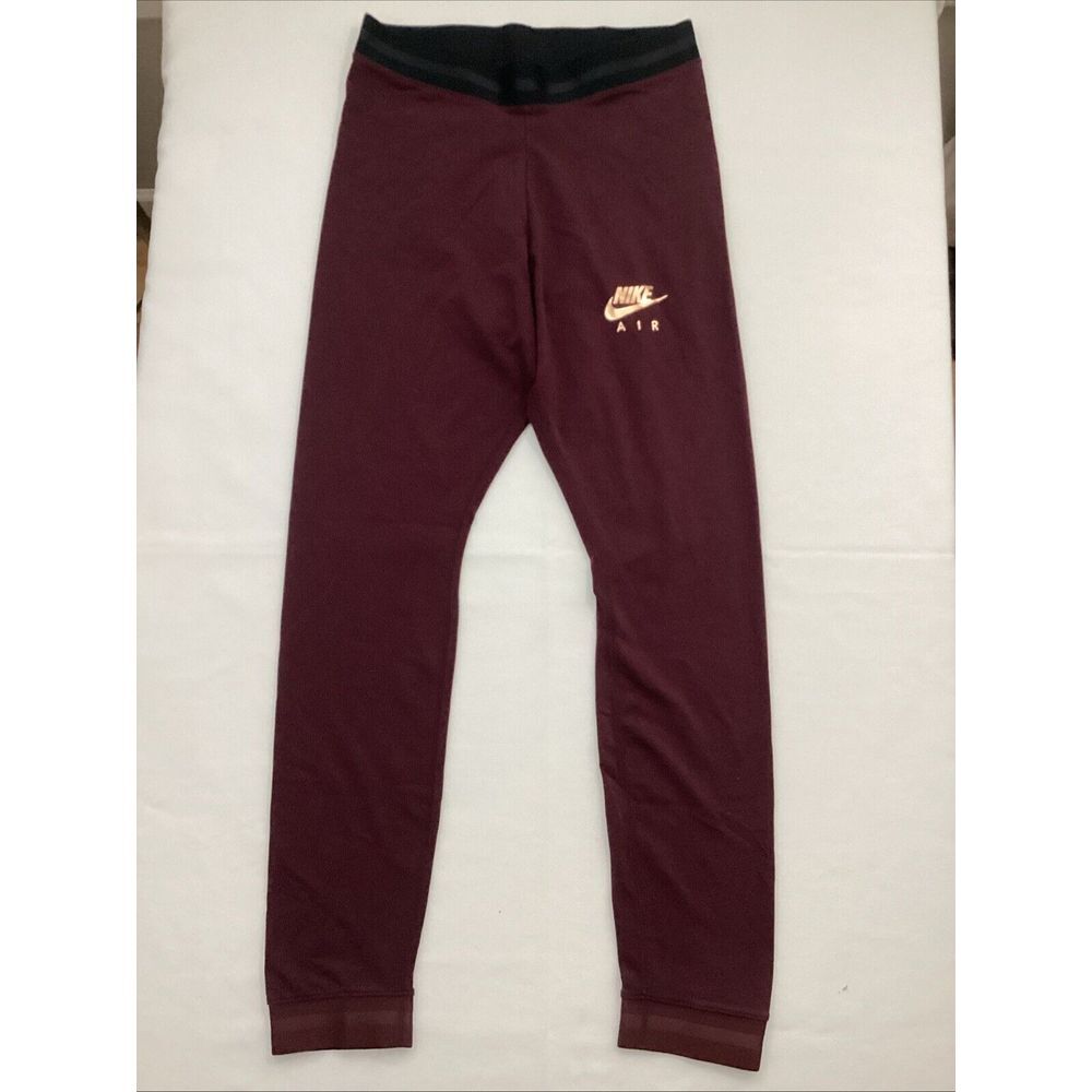 Nike Air Women M Tight Fit Training Leggings Burgundy 58882